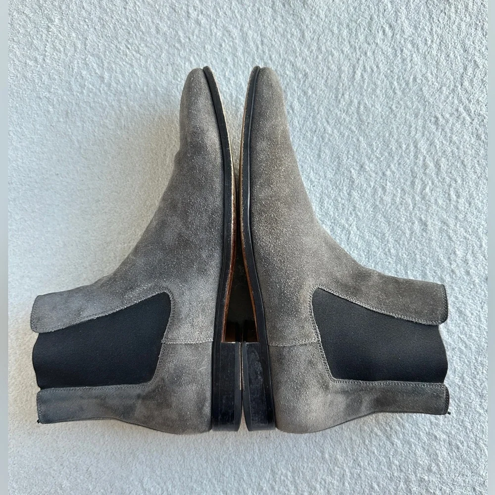 Magnanni Bonn Chelsea Grey Suede Mens‎ Boots Size 8